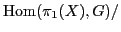 ${\rm Hom}(\pi_1(X),G)/$